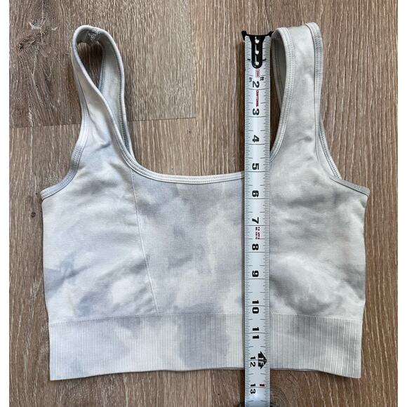 Bella‎ Seamless|Crop Tank Top|Ribbed|Light Blue|SZ S - Picture 3 of 6